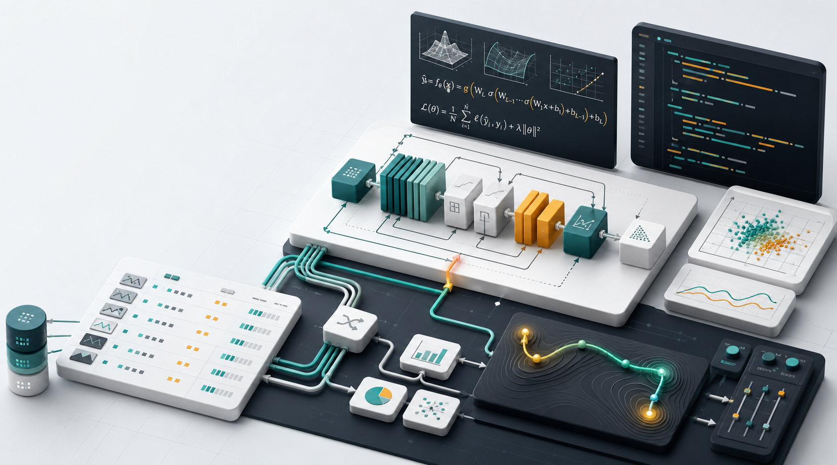Machine learning architecture planning workspace
